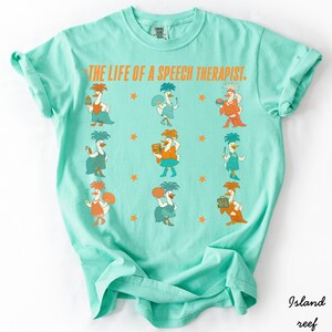 Maglietta per logopedia, maglietta per logopedisti Comfort Colors, logopedista, maglietta SLP, maglietta &quot;La vita di un logopedista&quot;, maglietta SLP