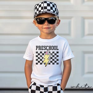 Camiseta para niños en edad preescolar, camiseta para el primer día de clases de los niños, camiseta para el primer día de clases de los niños, camiseta para el primer día de clases, camiseta para niños en edad preescolar