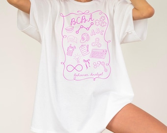 BCBA-shirt, shirt gedragsanalist, BCBA-T-shirt, T-shirt gedragsanalist autisme, shirt gecertificeerd gedragsanalist, BCBA