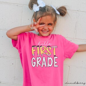 first grade shirt,back to school shirt,1st grade shirt, first grade shirt for kids,first day of school girls, comfort colors first grade