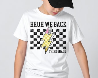 shirt derde klas, terug naar school-shirt, shirt derde leerjaar, shirt derde leerjaar voor kinderen, eerste dag van school jongens, jongensshirt derde leerjaar