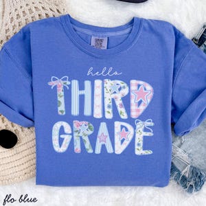 third grade png,3rd grade gingham png,back to school png, third grade Sublimation,hello third grade png,hello 3rd grade digital file
