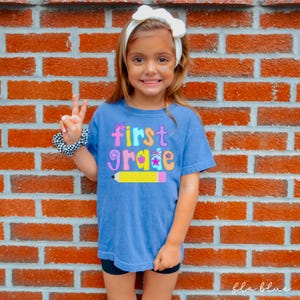 first grade shirt,back to school shirt,1st grade shirt, first grade shirt for kids,first day of school girls, comfort colors first grade