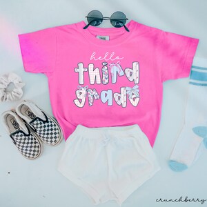 third grade shirt,back to school shirt,3rd grade shirt,third grade shirt for kids,first day of school girls, comfort colors third grade