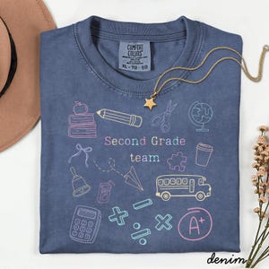 Second grade comfort colors shirt,2nd grade comfort colors shirt,second grade teacher shirt,back to school teacher shirt,back to school