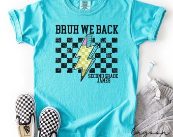 Custom second grade shirt,2nd grade shirt,first day of school shirt,second grade tshirt,kids school shirt,personalized second grade shirt