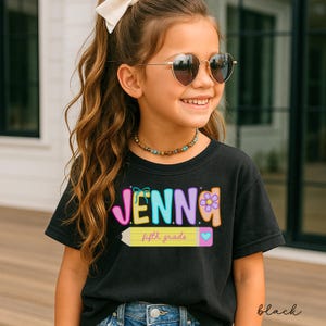 fifth grade shirt,back to school shirt,5th grade shirt, fifth grade shirt for kids,fifth grade girls, comfort colors fifth grade