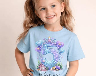 Shirt 5e verjaardag meisje, shirt zeemeermin 5e verjaardag, shirt 5e verjaardag zeemeermin, shirt 5e zeemeermin, shirt 5e verjaardag meisje, 5e verjaardag zeemeermin