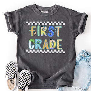 First grade boys shirt,Kids first day of school shirt,boys first day of school shirt,first grade kids comfort colors shirt