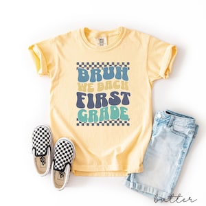 First grade boys shirt,Kids first day of school shirt,boys first day of school shirt,first grade kids comfort colors shirt