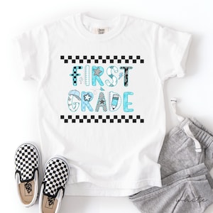 First grade boys shirt,Kids first day of school shirt,boys first day of school shirt,first grade kids comfort colors shirt