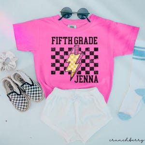 Fifth grade shirt,back to school shirt,5th grade shirt,fifth grade shirt for kids,fifth grade school girls, comfort colors fifth grade