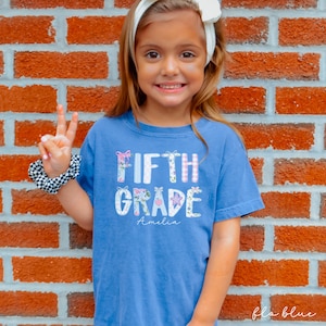 fifth grade shirt,back to school shirt,5th grade shirt, fifth grade shirt for kids,fifth grade girls, comfort colors fifth grade