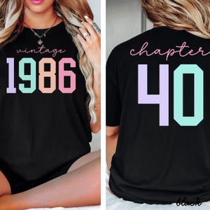Forty birthday shirt,40th birthday shirt,birthday shirt for 40th,40th birthday gift,happy 40th birthday shirt,1986 shirt,forty bday shirt