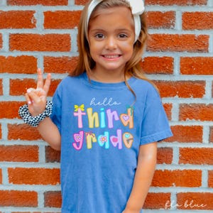third grade shirt,back to school shirt,3rd grade shirt,third grade shirt for kids,first day of school girls, comfort colors third grade