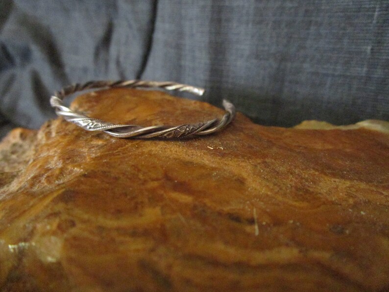Silver Floral Cuff Bracelet Sterling Silver Twisted Cuff Bracelet Solid Sterling Silver Cuff Bracelet Multi Wire Cuff Bracelet