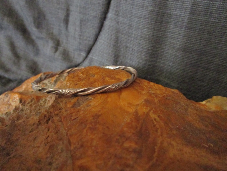 Silver Floral Cuff Bracelet Sterling Silver Twisted Cuff Bracelet Solid Sterling Silver Cuff Bracelet Multi Wire Cuff Bracelet