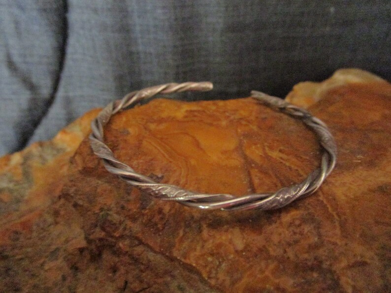 Silver Floral Cuff Bracelet Sterling Silver Twisted Cuff Bracelet Solid Sterling Silver Cuff Bracelet Multi Wire Cuff Bracelet