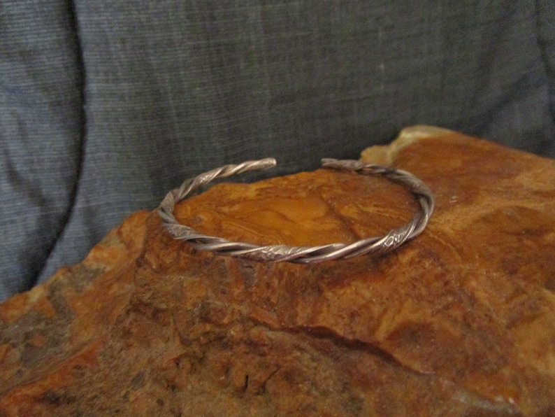 Silver Floral Cuff Bracelet Sterling Silver Twisted Cuff Bracelet Solid Sterling Silver Cuff Bracelet Multi Wire Cuff Bracelet
