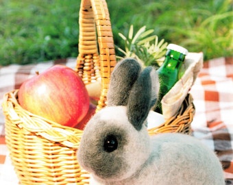 Rabbits Wool Needle Felting Craft Ebook / PDF Patterns