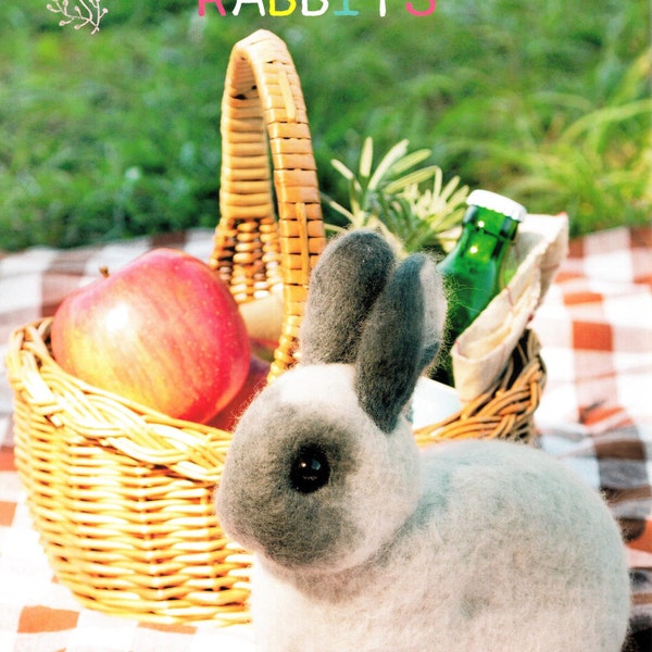 Rabbits Wool Needle Felting Craft Ebook / PDF Patterns