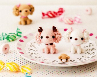 Fluffy Cute Wool Felt Animals Needle Felting Craft Ebook / PDF Patterns