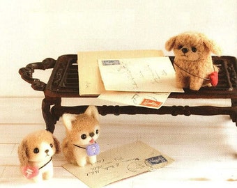 Cute Felt Animals, Dolls, Accessories Wool Needle Felting Craft Ebook / PDF Patterns