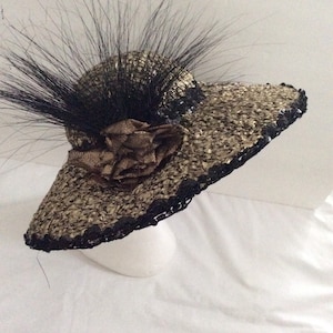 60s-70s Rare Michael Howard black and gold hat