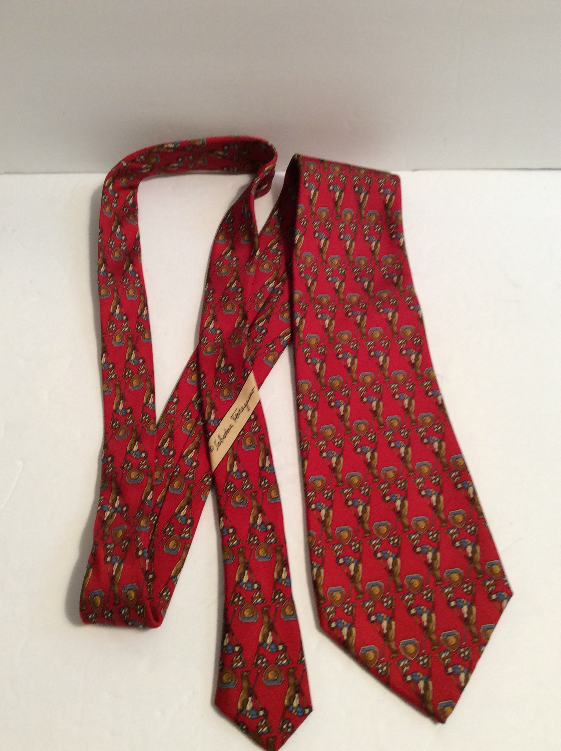 Vintage Ferragamo Necktie - Etsy