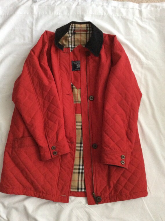 burberry red jacket