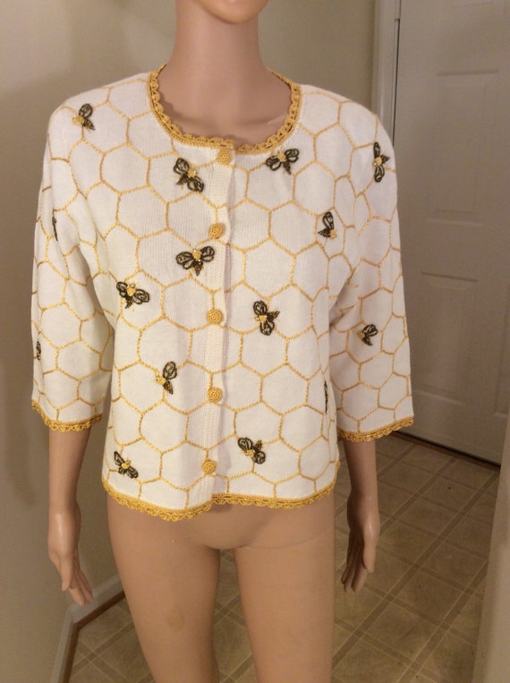 Vintage Michael Simon butterfly sweater top