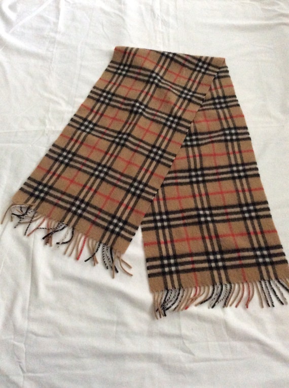 burberry scarf etsy