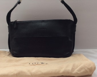 Loewe black leather bag with dustbag