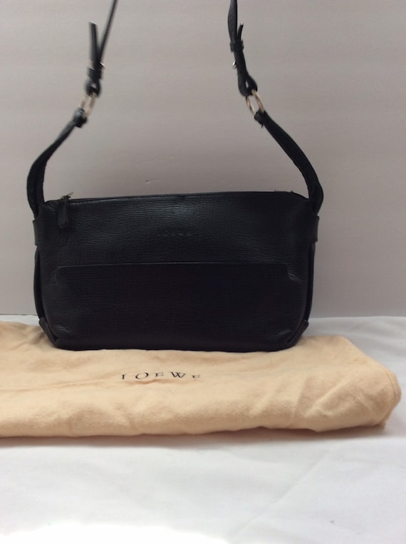 Loewe black leather bag with dustbag