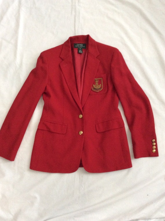 ralph lauren red blazer