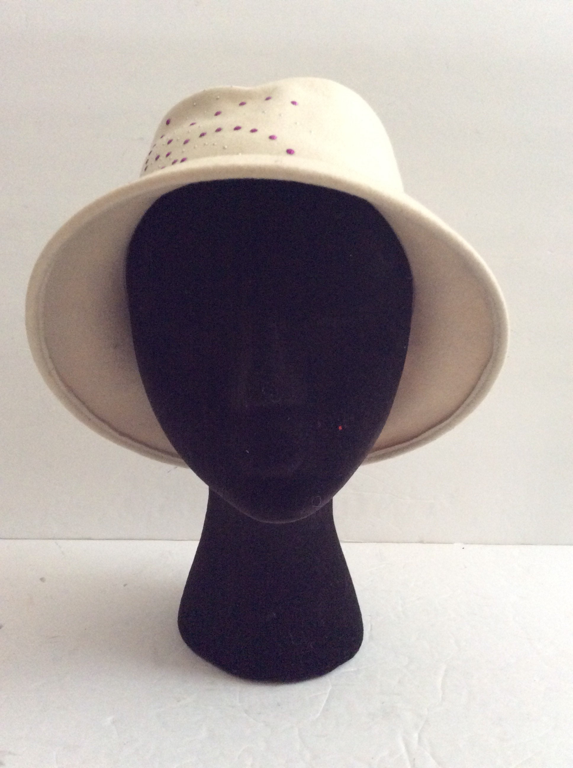 Betmar New York Cream Wool Hat - Etsy display picture 3
