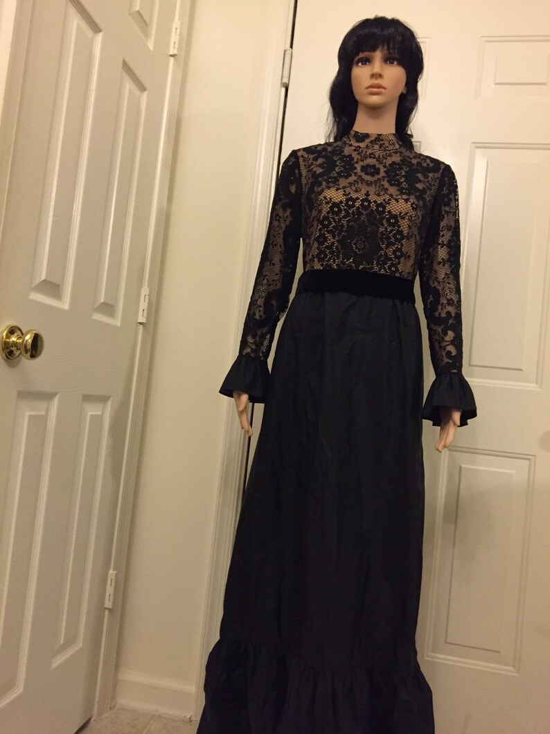 Vintage miss Elliette long sleeve maxi dress suze 6 image 2