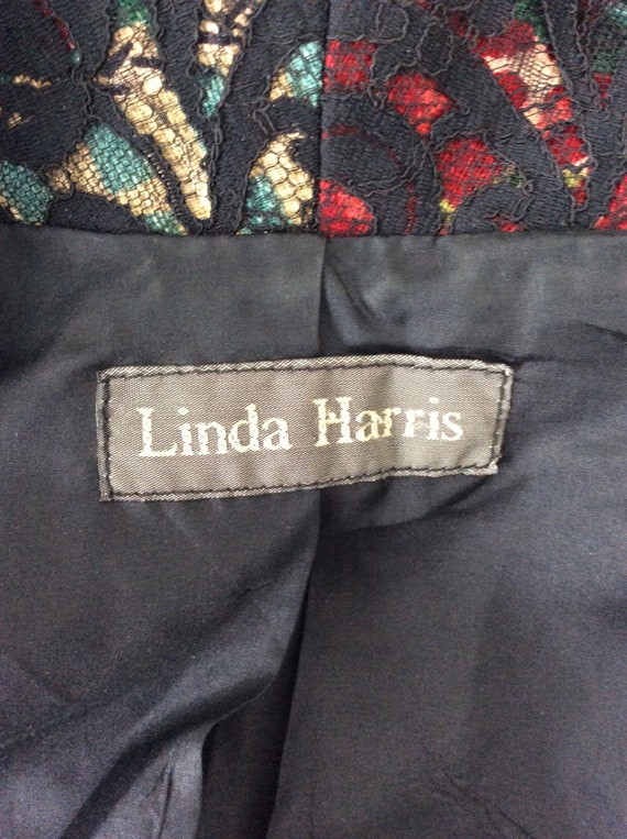 Vintage Linda Harris patchwork cropped jacket - image 8