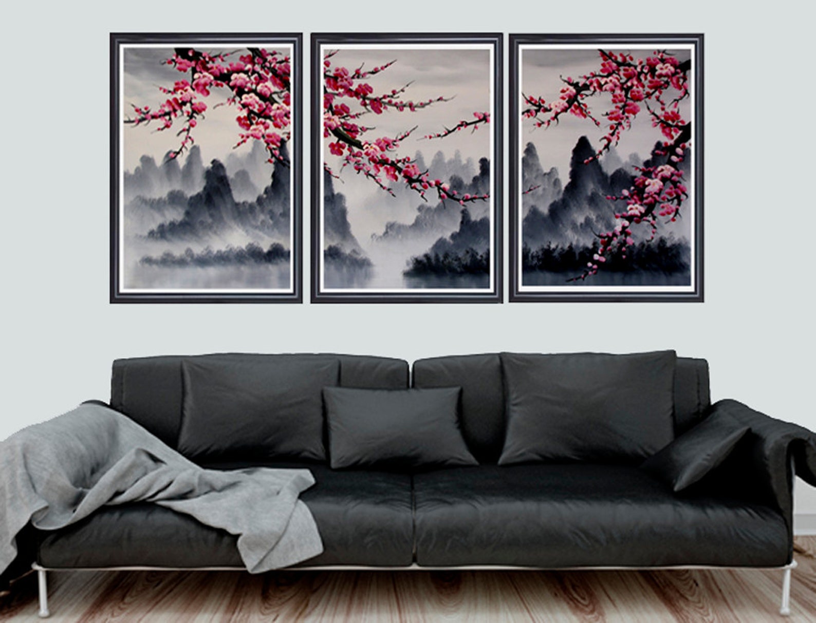 Cherry blossom art Cherry blossom wall mural cherry blossom image 0.