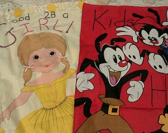 SALE! Two Multi Purpose Unique Cotton Prints. Bed Sheet Poster Play Rug or Cover. Pleasing Colors Practical Decorative Lasting & Fun!!