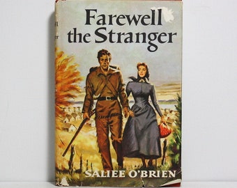 Farewell the Stranger, 1956 Western Novel, Hardcover Edition with Original Dust Jacket, Historical Romance, Midcentury Collectible Book