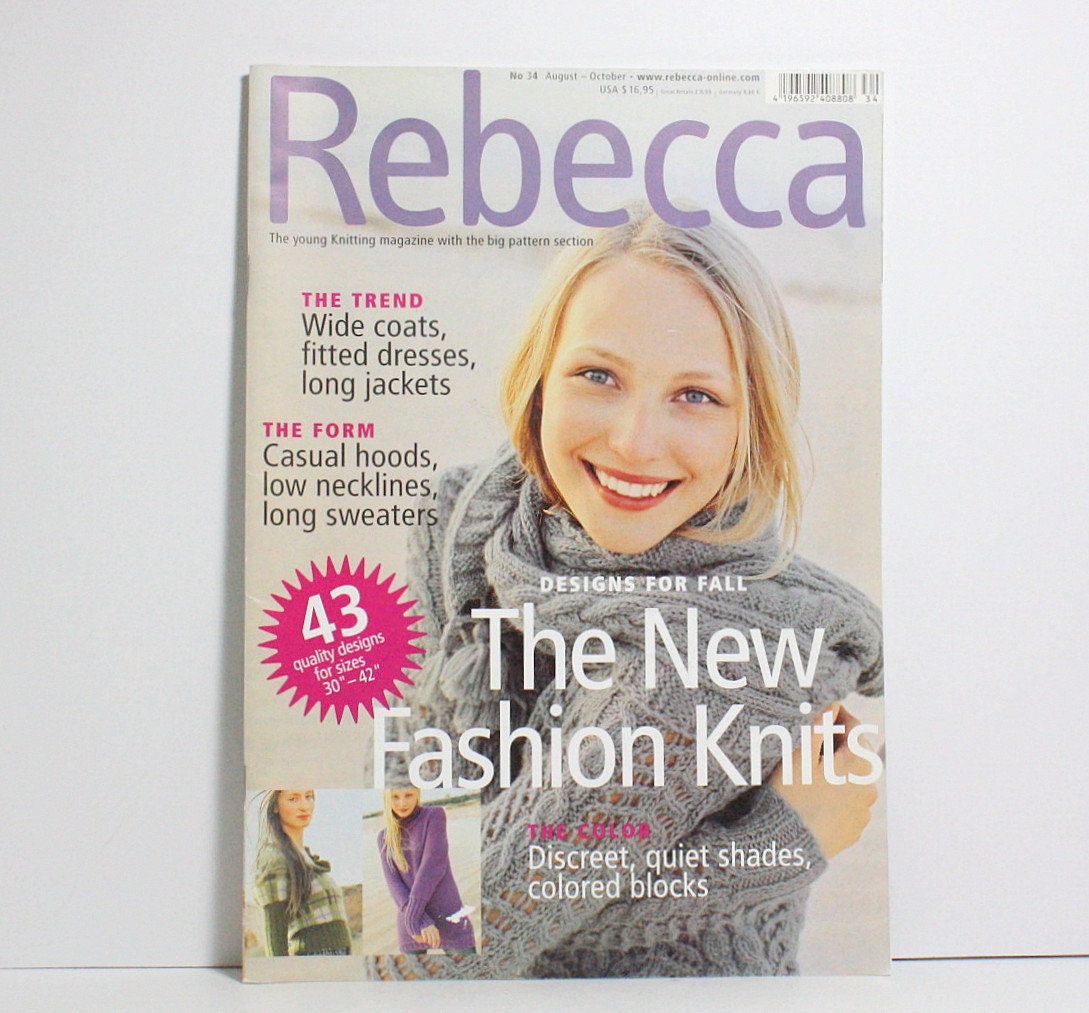 Bundle of 3 Knitting Magazines Rebecca Debbie Bliss Needful
