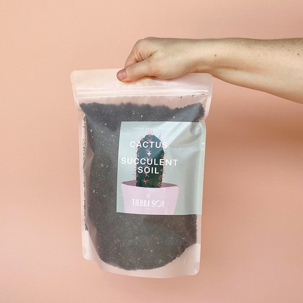 Cactus and Succulent Soil for Plant Killers // Handmade Cactus Soil // Hand Mixed Succulent Soil // 10x8 Bag