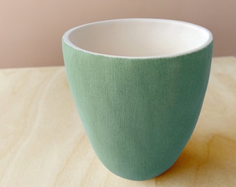 Ceramic Planter Handmade // Ceramic Planter // Forest Green // Cactus Planter // Succulent Planter // Large