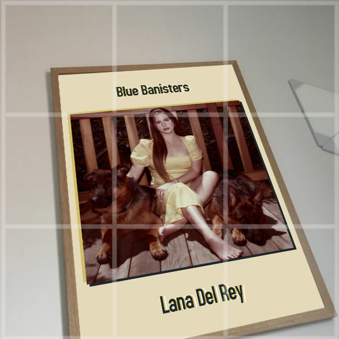 Lana Del Rey Blue Banister Album Poster Etsy
