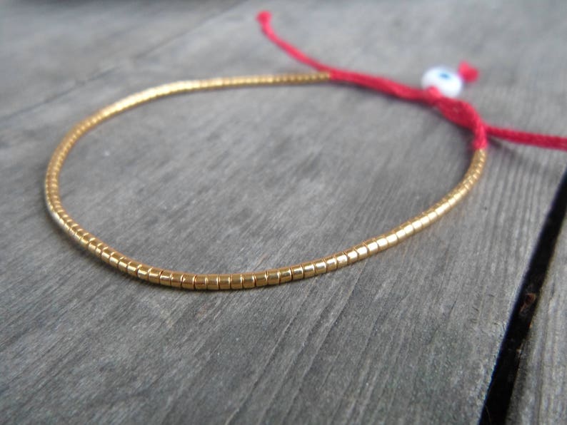 Gold Kabbalah Bracelet / 24kt / Kabbalah Bracelet / Friendship Etsy