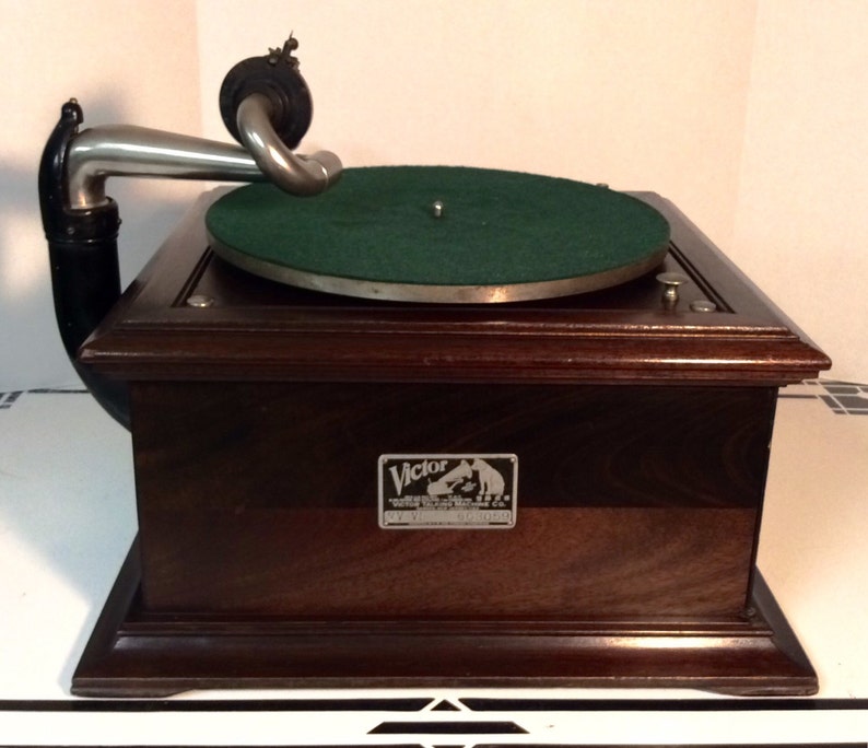 Antique Victor Table Top Victrola Model VVVI in Rare Mahogany Etsy