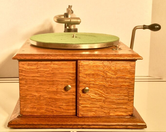 Antique Rare Victor Table Top Victrola Model Vviva in Quartersawn Oak 1917 Slatless Etsy