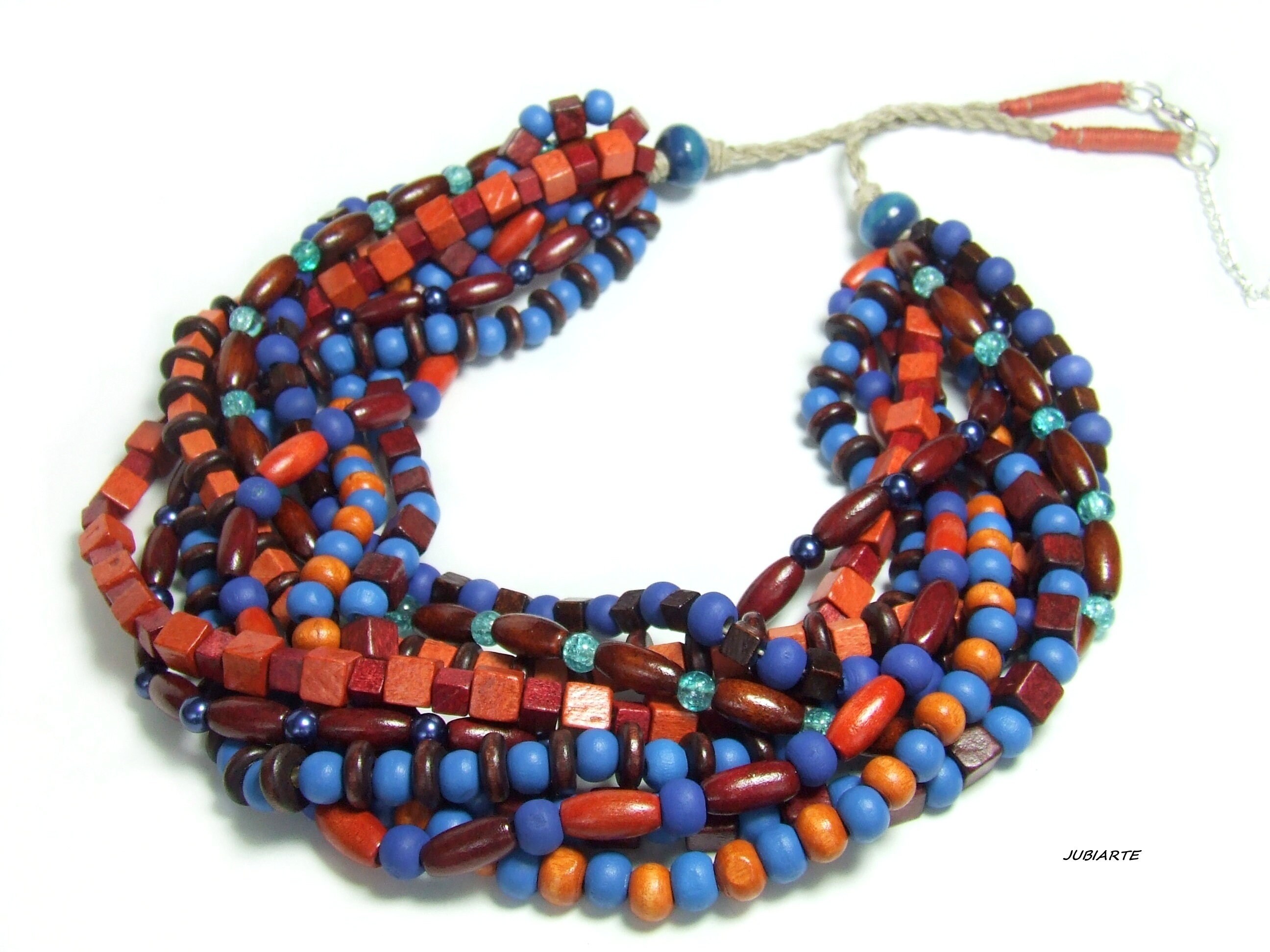 Avalaya Collar Cuentas De Madera De Estilo Babero En Capas, Marrón, 50 Cm, Más Corto, 70 | dev.figa.co.nz