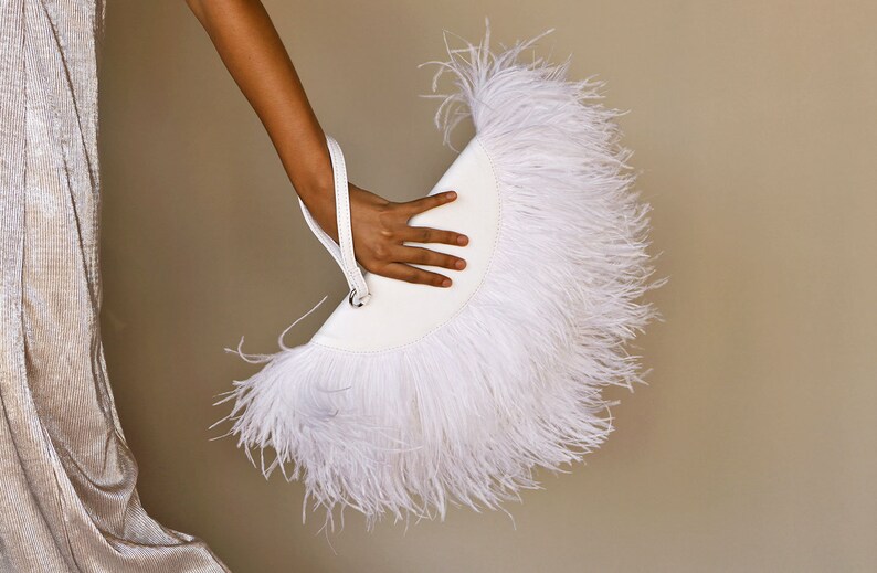 ostrich feather bag